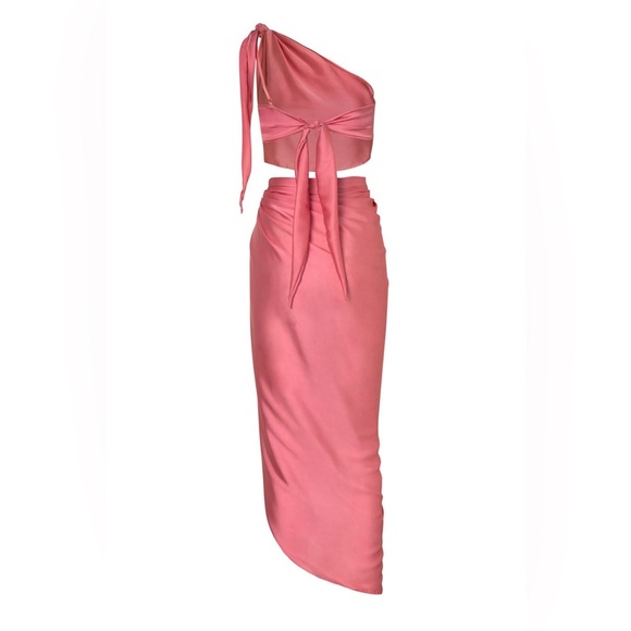 NWT Baobab Marea Set Rose Pink Midi Dress - Picture 4 of 11